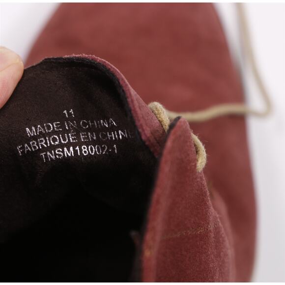 Julian & Mark Burgundy Suede Leather Ankle Chukka Boots Men's US 11 - Picture 12 of 12